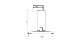 Reflektor Na Szynoprzewód 1F Aquilion Lp-220/1R Wh Light Prestige