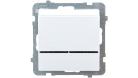 Sonata Łącznik Hotelowy Z Podświetleniem Pomarańczowym Biały Mat Łp-15Rs/M/75