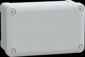 ABS enclosure, (L x W x H) 192 x 121 x 87 mm, light gray (RAL 7035), IP66, NSYTBS19128