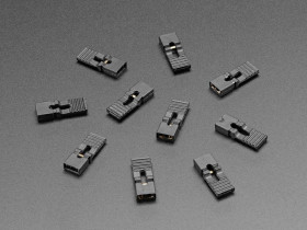 Adafruit Jumper Shunt with Handle (0.1" / 2.54mm) – 10 Pack