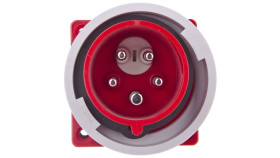 Wtyczka Tablicowa (Zwrotnica Faz) 16A 5P 400V Czerwona Ip67 86152-6