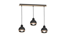 Lampa Wisząca Ze Szklanym, Grafitowym Kloszem Sol 10084 Tk Lighting