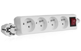 Listwa zasilająca z wyłącznikiem - 4 gniazda EURO