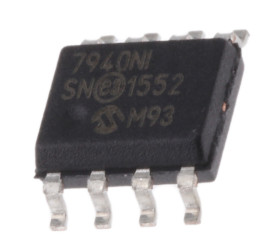 Zegar czasu rzeczywistego (RTC), I2C Montaż powierzchniowy Microchip 8-pinowy Podtrzymanie bateryjne, kalendarz 64B RAM