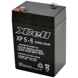 XCell XCEXP56 XP 5-6 Powerful Maintenance-Free 6V 5Ah AGM Battery