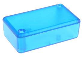 Obudowa ABS szerokość zew. 35 mm długość zew. 60 mm wys. zew. 20 mm Hammond IP54 Niebieski