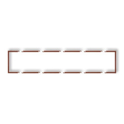 Ramka wypełniająca pięciokrotna serii DECO brązowy metalik 9DRW-5