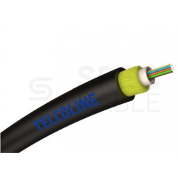 Kabel światłowodowy microADSS 6 włókien SM 9/125 G.657.A2 do instalacji napowietrznych Heavy Duty czarny TELCOLINE
