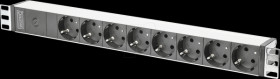 DN-95410 19" socket strip, 1U, 8-way