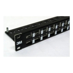 3M Panel Classic 32xRJ45 do złącz K6 lub K5E, niewyposażony, 1U, czarny