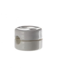 CERAMICZNY UCHWYT PRZEWODU BIAŁY 18x28mm 2UP04W