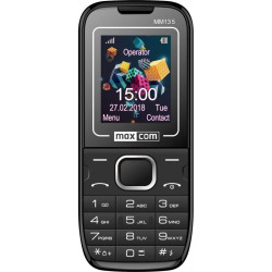 Telefon GSM MAXCOM MM135 SIM na karte SIM czarny/niebieski