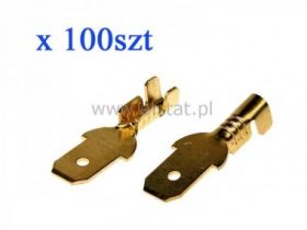 Konektor WT ( wsuwka) mosiądz 4,8 / A-1