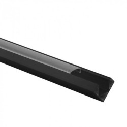 Profil R02 narożny czarny +klosz transp. 2m