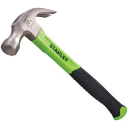 Stanley STHT51311-5 Fibreglass Hi-Vis Claw Hammer 567g (20oz)