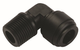 Złączka pneumatyczna Wciskane 8 mm R 1/4 RS PRO Adapter gwintowany do rurki, kolankowy R 1/4 męskie