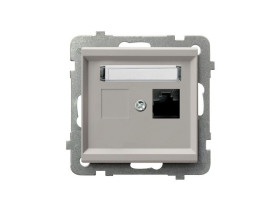 SONATA Gniazdo pojedyncze komputerowe kat.6 MMC kaszmirowy GPK-1R/K6/m/82 OSPEL