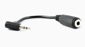 Adapter, przejściówka Jack 2,5 wtyk / Jack 3,5 gniazdo z przewodem HQ