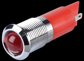 Q14P1CXXR12E Indicator LED, 12 V DC, 14 mm, FASTON, red/BrC