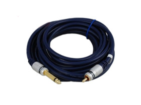 Przewód wtyk jack 6,3mm mono - wtyk cinch 5m MK78 Vitalco