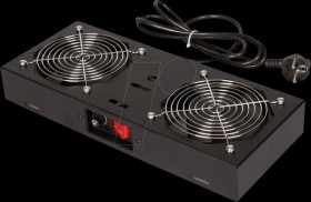 26210295 19" fan unit, 2 fans, black