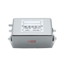 Filtr sieciowy 20A 1-fazowy 220kΩ 115/250 V AC 50 → 60Hz 2 x 2,5 mH RS PRO Montaż w obudowie