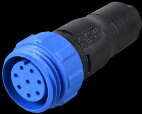 PX0411/08S/6065 Connector, in-line, 8-pin, socket