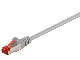 Kabel Patchcord CAT 6 S/FTP PIMF LC RJ45/RJ45 0.25m szary