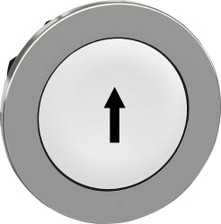 Schneider Electric ZB4FA334 ZB4FA334 Element czołowy dla przycisku płaski, resetowalny (Ø) 30.5 mm ↑ chrom, biały 1 szt.