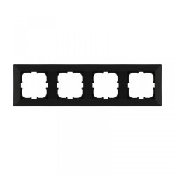 Ramka czterokrotna Exen seria Odak czarny metalik O104/14E