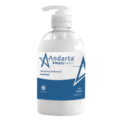 Andarta 12-012 Anti-Bac Hand Soap Pump Bottle 500ml - 12 x 500ml