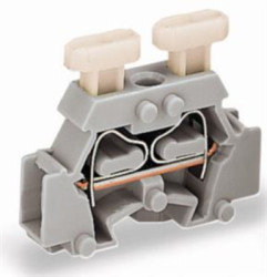 2-wire terminal, spring-clamp connection, 0.08-2.5 mm², 1 pole, 24 A, 6 kV, gray, 261-411/341-000