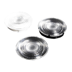 Soczewka LED Eliptyczny, kąt widzenia 18 ° Bezbarwny Metakrylan polimetylu (PMMA) Okrągły, Ledil, seria: Amy 70