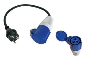 Velleman Adapter cable schuko plug to cee socket