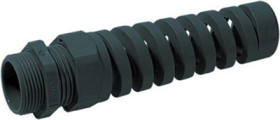 Cable gland, with bend protection, PG11, 22 mm, Clamping range 4 to 10 mm, IP68, black, 53015820