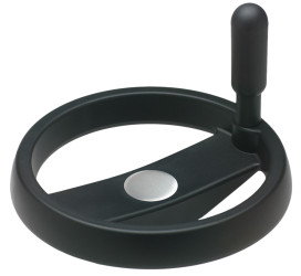 Koło ręczne Czarny Polipropylen 79211-R, 125mm Elesa