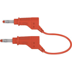 St&#xE4;ubli 669405-05022 safety test lead banana jack 4 mm 05 m red 1 pc