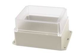 Obudowa ogólnego użytku ABS szerokość zew. 146 mm długość zew. 186 mm wys. zew. 110 mm Hammond IP65 Jasnoszary