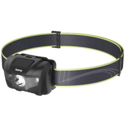 Hama 00228615 Hl200 Headlamp LED 4 Modes Lightweight 73G Ideal For Jogging