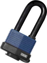 All weather padlock, high shackle, level 7, shackle (H) 63 mm, steel, (B) 58 mm, K13545L63D