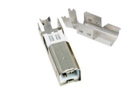 Wtyk USB TYP B NA KABEL (2szt)