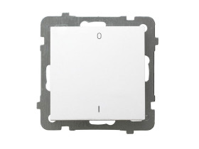 AS Wyłącznik podwójny biały ŁP-11G/m/00 OSPEL