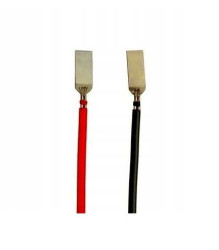 Pair of 18650 Battery Cables - Black + Red