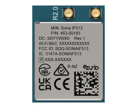 Moduł WiFi 453-00193C, WPA, WPA2, WPA3, PCM, SDIO, UART, 2.2V, Ezurio