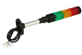 Kolumna sygnalizacyjna; HBJD-40AD3RYG24B; światło ciągłe; światło przerywane; bez buzzera; 3 warstwy; czerwony; zielony; żółty;