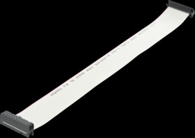10120672 Flatcable 2 female header 2,54mm 2x10