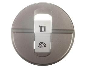 CELIANE Plakietka gniazda pojedynczego RJ45 tytan 068551