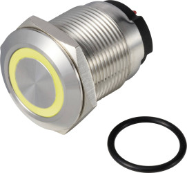 TRU COMPONENTS TC-13224200 Przycisk ONPOW6319F-10E/Q/Y/12V/S, 19 mm, 36 V DC/AC, 2 A, 1 szt.