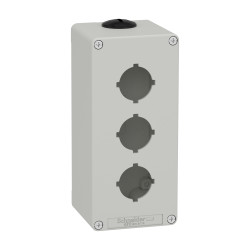 Pusty panel sterowniczy Schneider Electric 3-otworowa Ø 30mm Szary XAPD