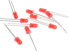 Dioda LED 5mm czerwona (10 szt) /263